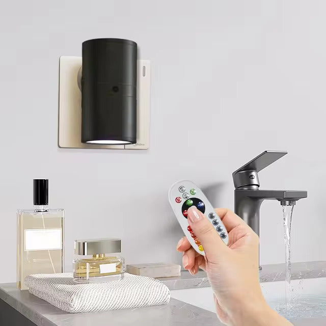 Skanto | Lampe d'Ambiance Nattlys Luksus Plug-In – Lampe Murale LED Dimmer avec Capteur (3000K Lumière Chaude)