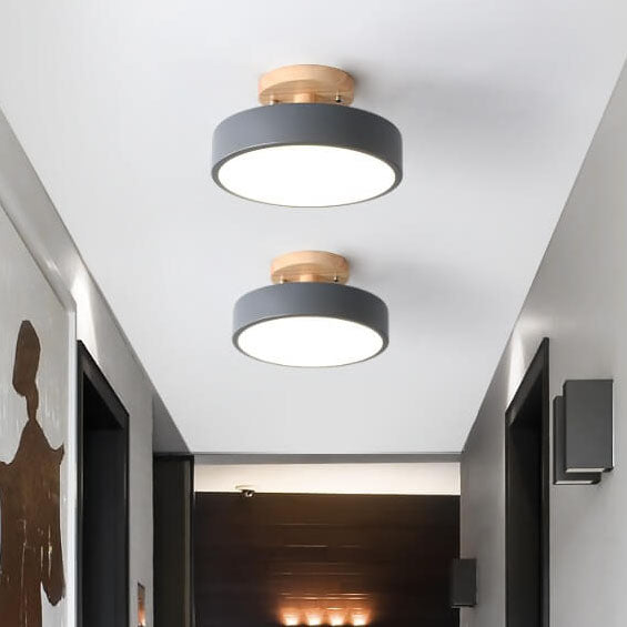 Skanto LED Plafonnier Rond | Design Nordique | Montage Semi-Encastré | Éclairage Intérieur Économique