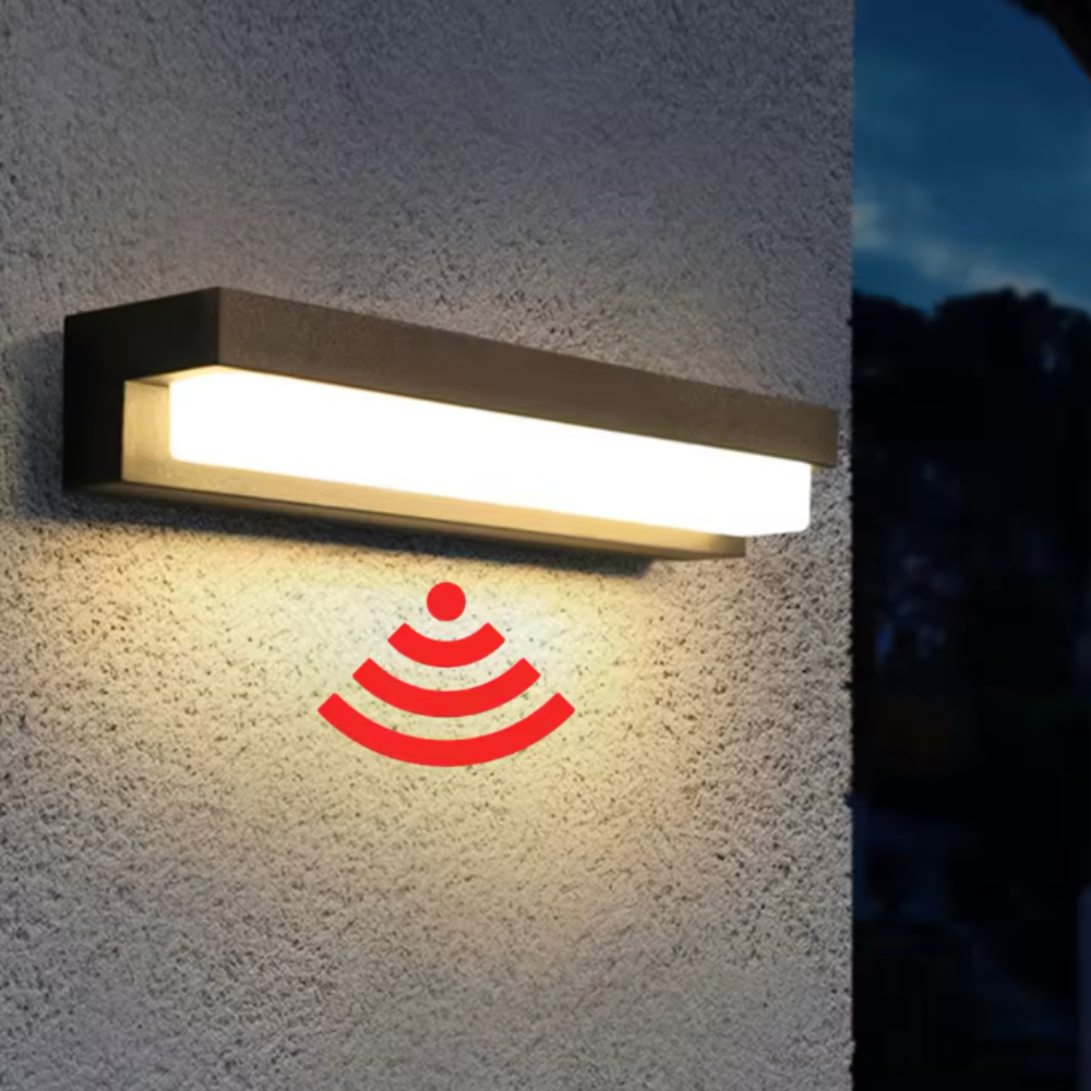 Lumière Murale Solaire à Détection de Mouvement pour Extérieur | Fixture de Jardin en Bronze Noir Durable