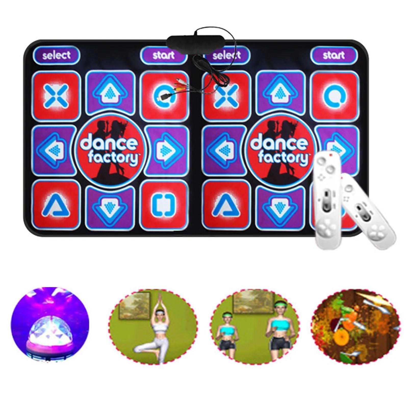 Tapis de Danse Double avec Télécommande - RhythmFlex