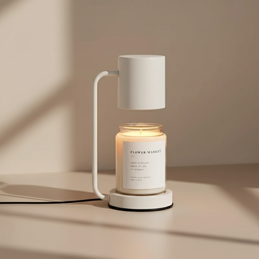 Lampe Réchauffe-Cierge Élégante - Lampe Électrique à Double Usage pour une Ambiance Cocooning