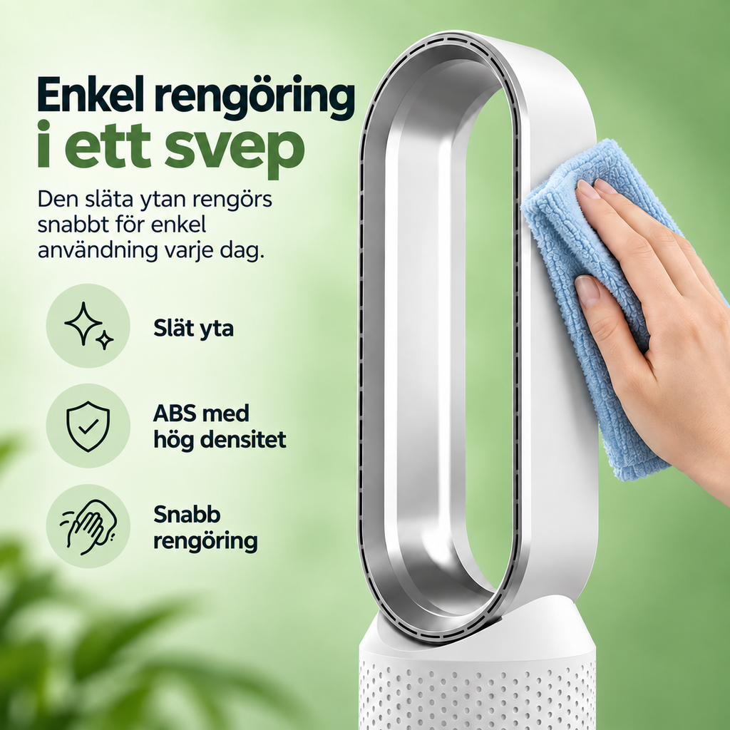 AirPure – Ventilateur tour sans pales (< 32 dB)