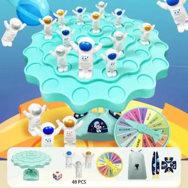 Jeu d'équilibre d'astronaute pour stimuler l'apprentissage