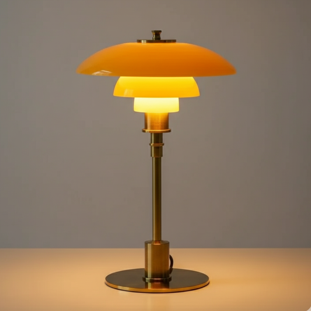 Lampe de Table en Verre de Style Scandinave - Éclairage Minimaliste LED de Chevet et de Bureau