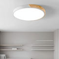 Lumière de plafond encastrée en bois Splice - Design moderne Japandi dimmable