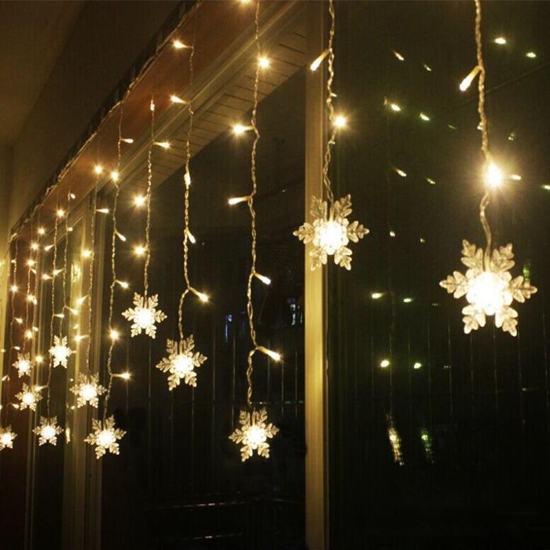 Skanto | Guirlande LED avec Flocons de Neige | Intérieur & Extérieur