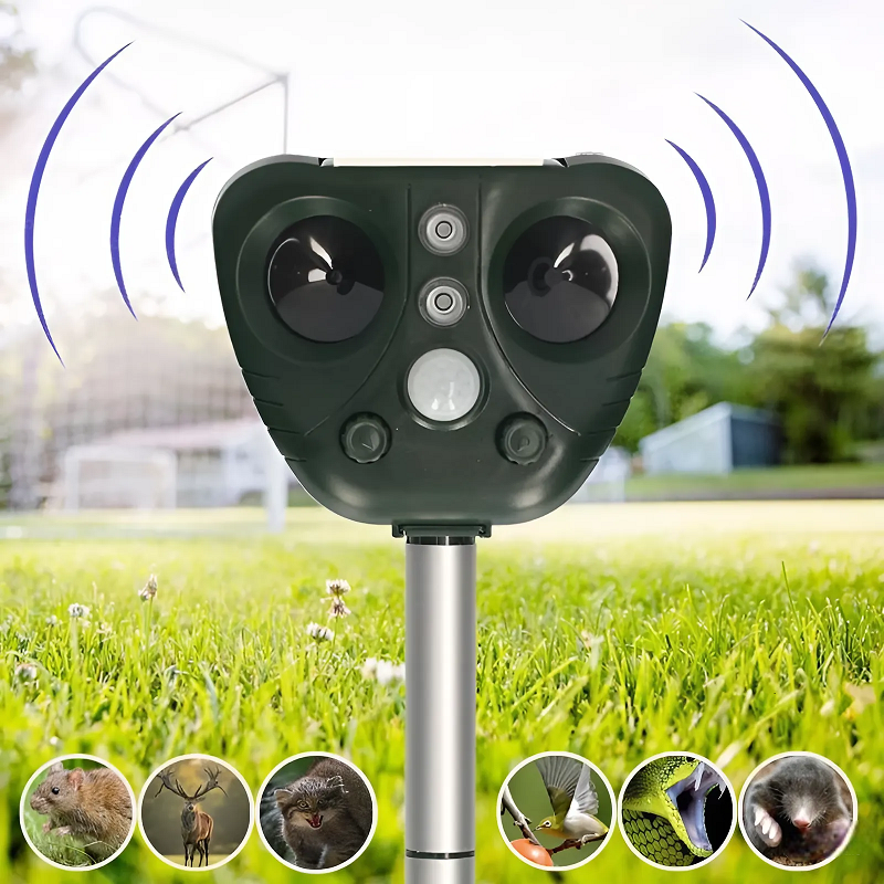 Skanto | Répulsif Ultrasonique pour Oiseaux, Alimenté par Énergie Solaire