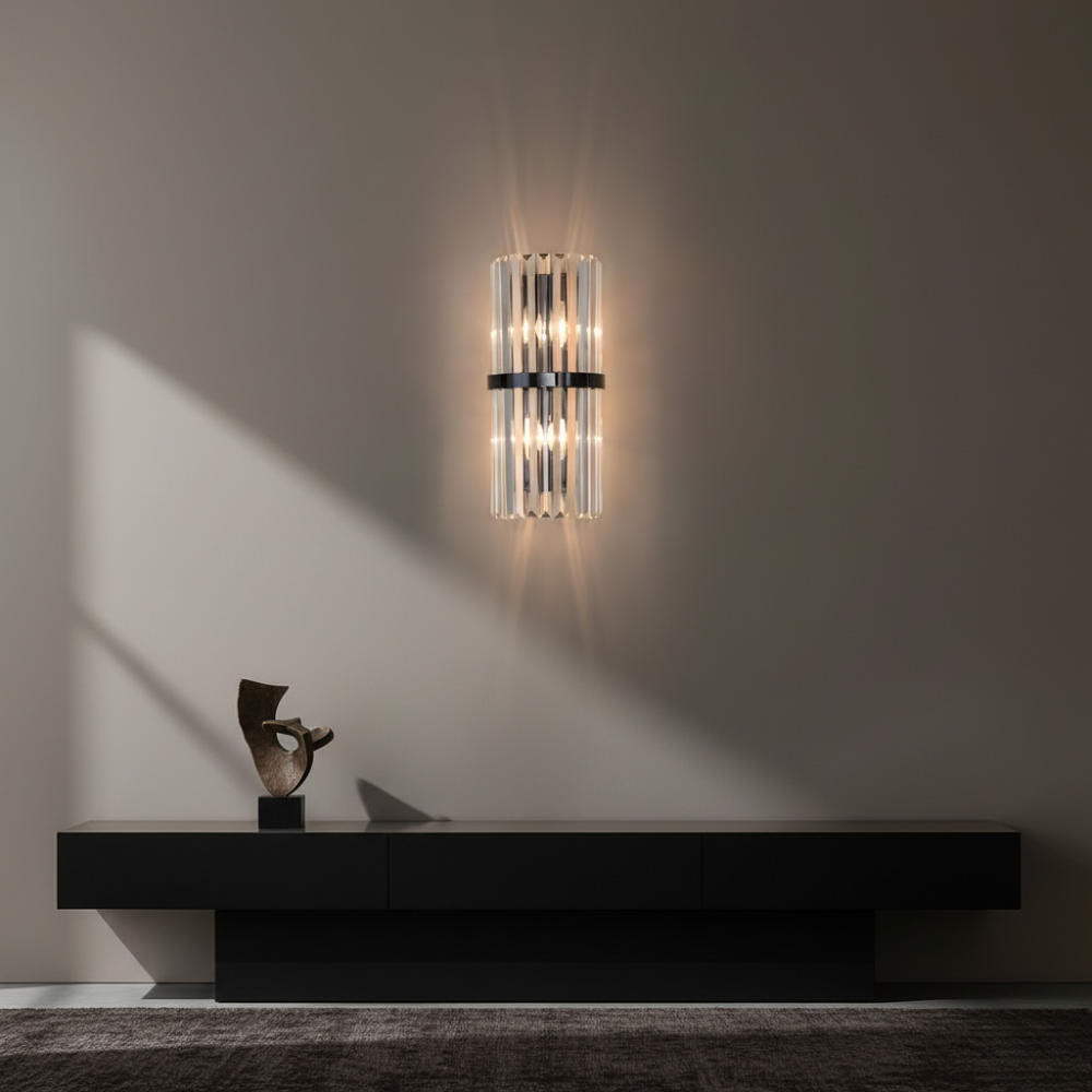 Applique Murale Élégante en Acier Inoxydable pour Salon ou Chambre