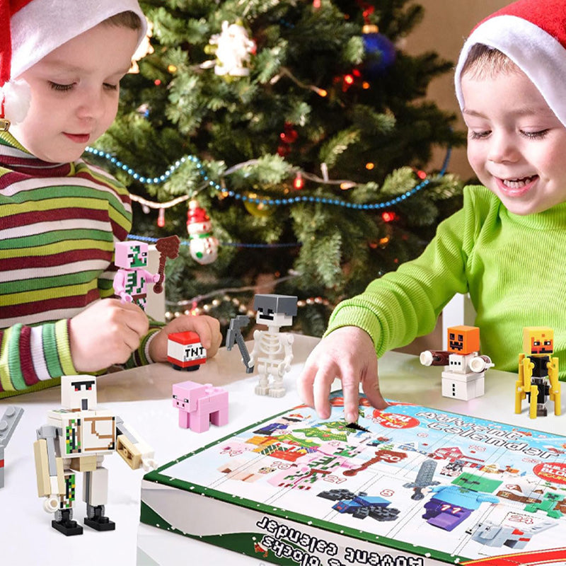 Calendrier de l'Avent de Noël 2024 comprenant 29 personnages