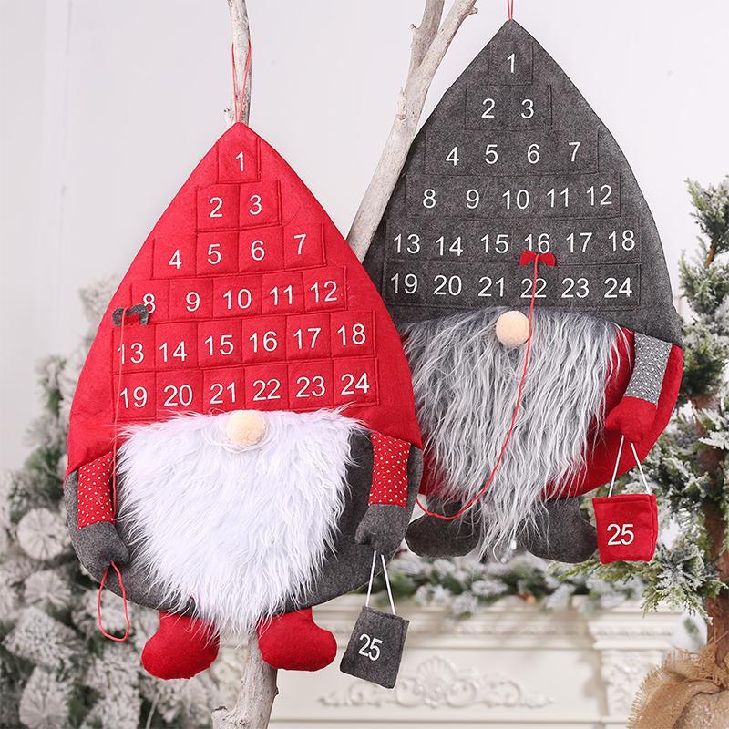Calendrier de l'Avent Santa en forme de Père Noël