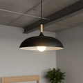 Lustre Haft - Éclairage de Cuisine Scandinave avec Bois et Fer