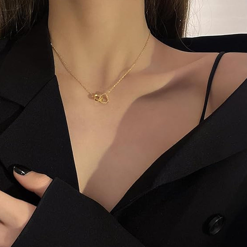 Skanto | Collier Cœur avec Boîte Cadeau Rotative
