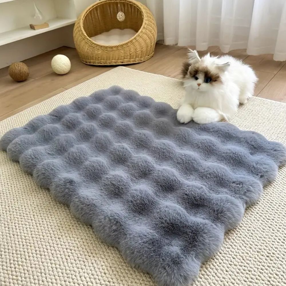 Tapis pour Animaux en Fausse Fourrure de Luxe