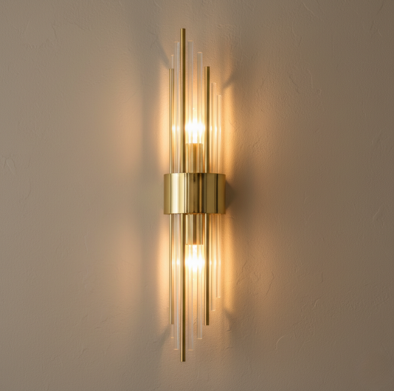 Applique Murale en Cristal Élégante - Lampes Murales LED Ajustables pour Espaces Modernes