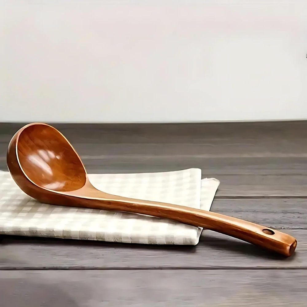 Cuillère à Soupe en Bois Naturel - 1pc