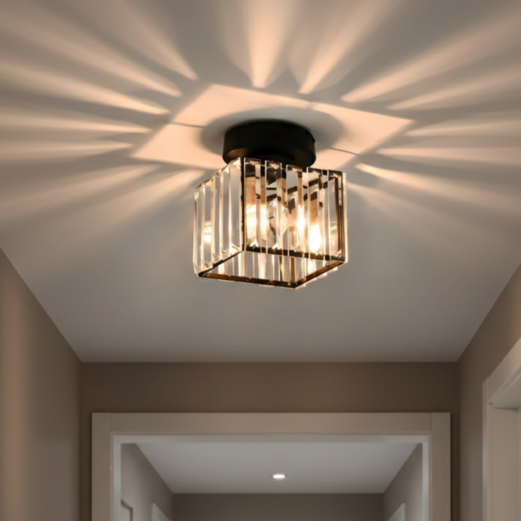Lustre Encastré Élégant - Éclairage Moderne pour Couloir