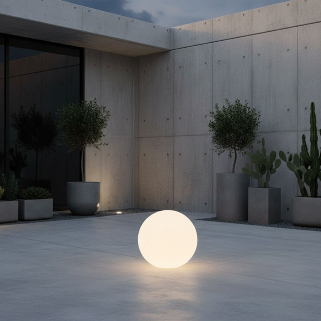 SphereGlow | Lampe à Boule Moderne Écologique et Stylée avec 16 Options de Couleurs