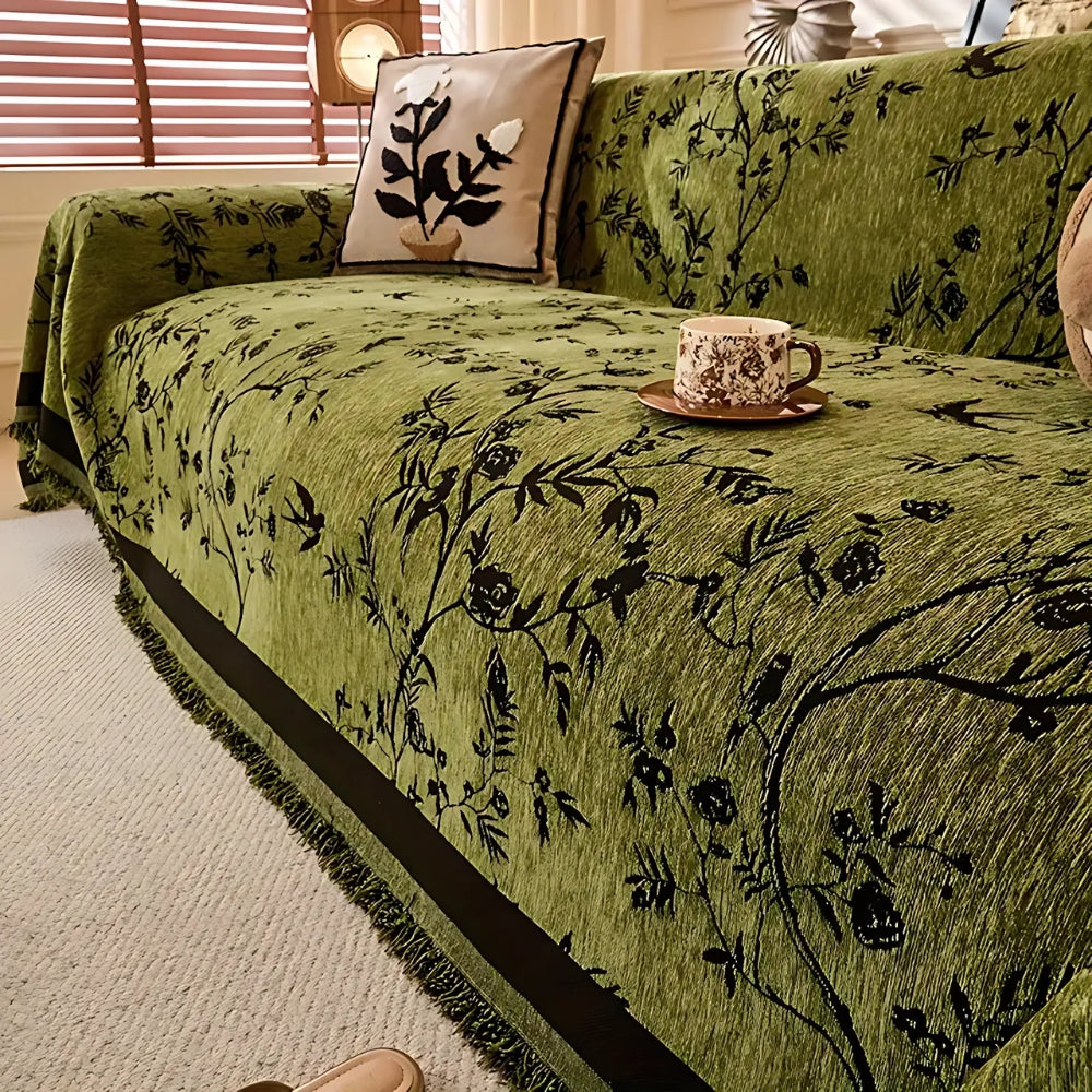 Housse de Canapé en Chenille Élégante Ormel