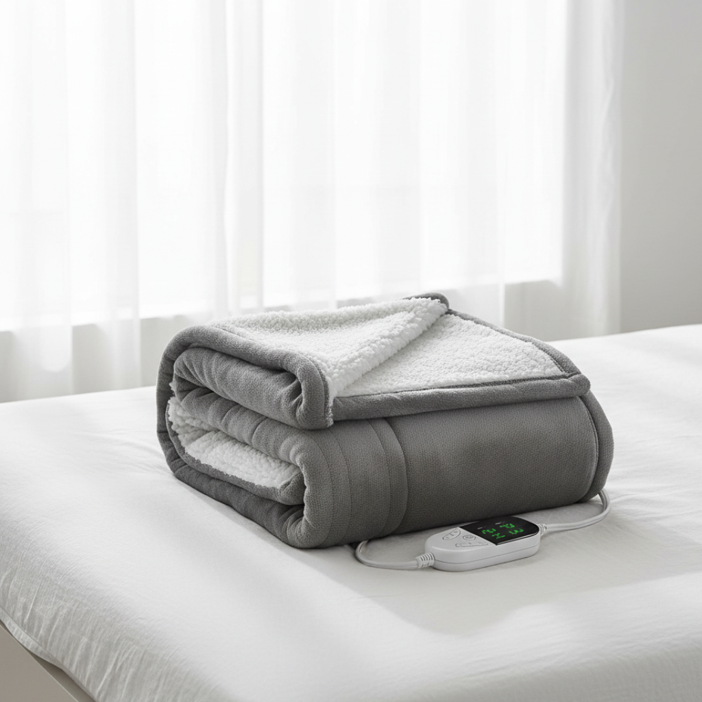 CozyFleece - Couverture Chauffante Électrique avec 6 Réglages de Température