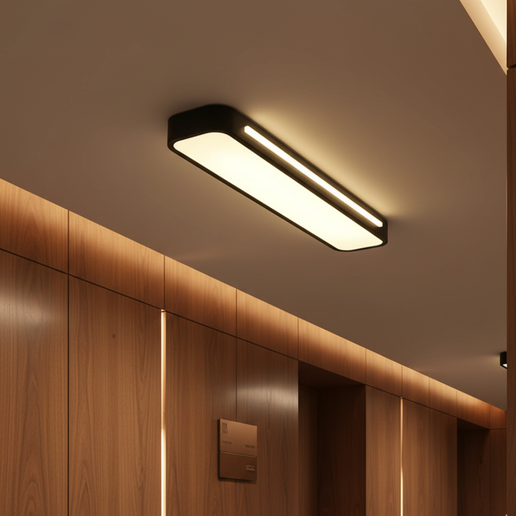 Lumière de plafond encastrée linéaire Runway - Applique LED ambiante ajustable