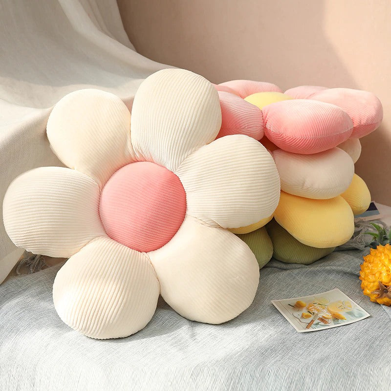 Coussin Décoratif en Velours en Forme de Fleur 40 Cm