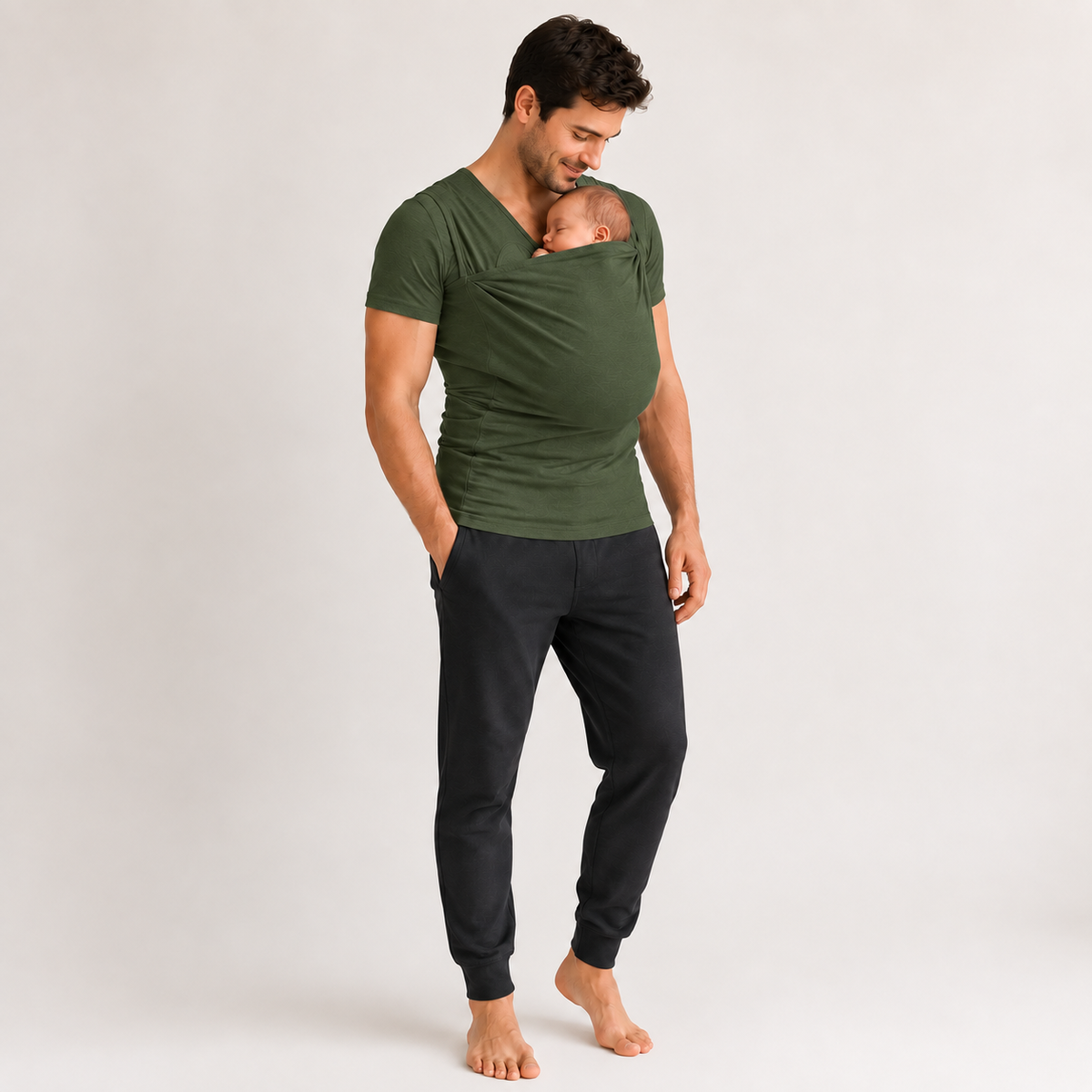BONDWEAR – T-shirt innovant pour le portage de bébé, pour un parentalité et un allaitement sans les mains