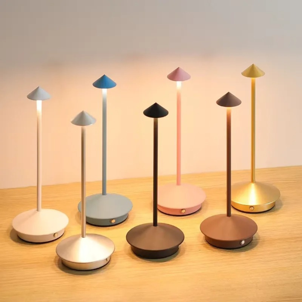 Lampe de Table Sans Fil Minimaliste Moderne avec Dimming Tactile