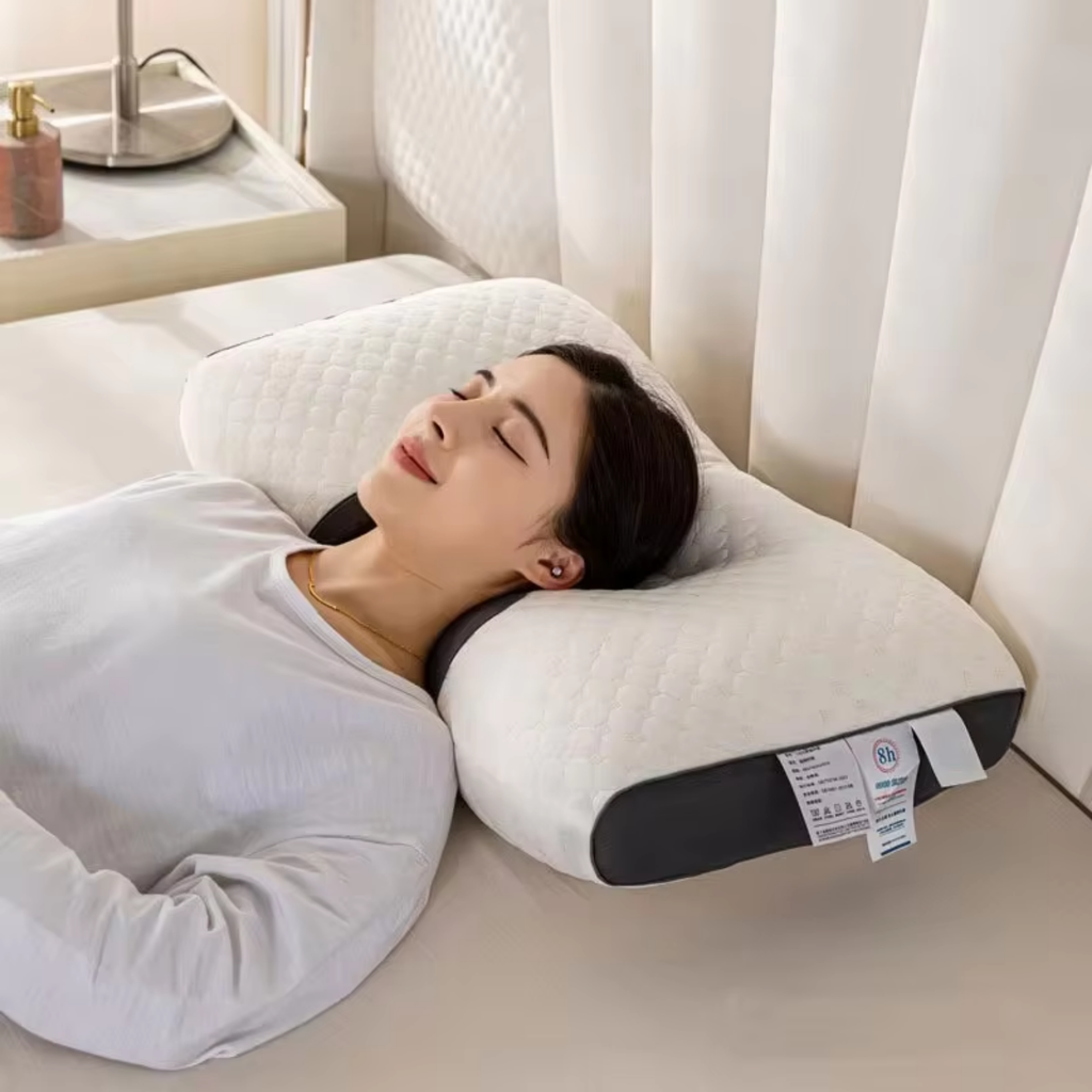 Coussin cervical orthopédique OrthoRest | Contour ergonomique | Mousse à mémoire | Respirant
