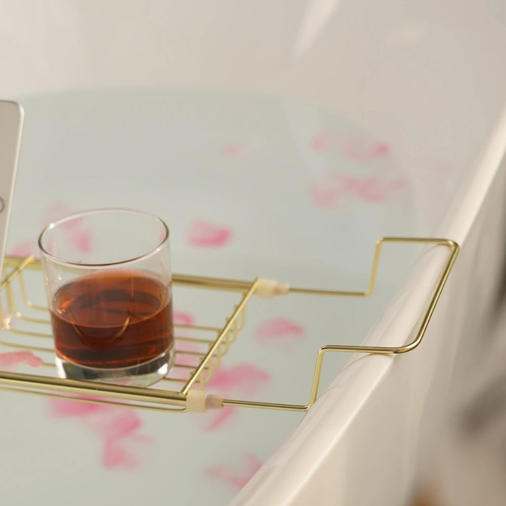Plateau de Baignoire Réglable en Acier Inoxydable
