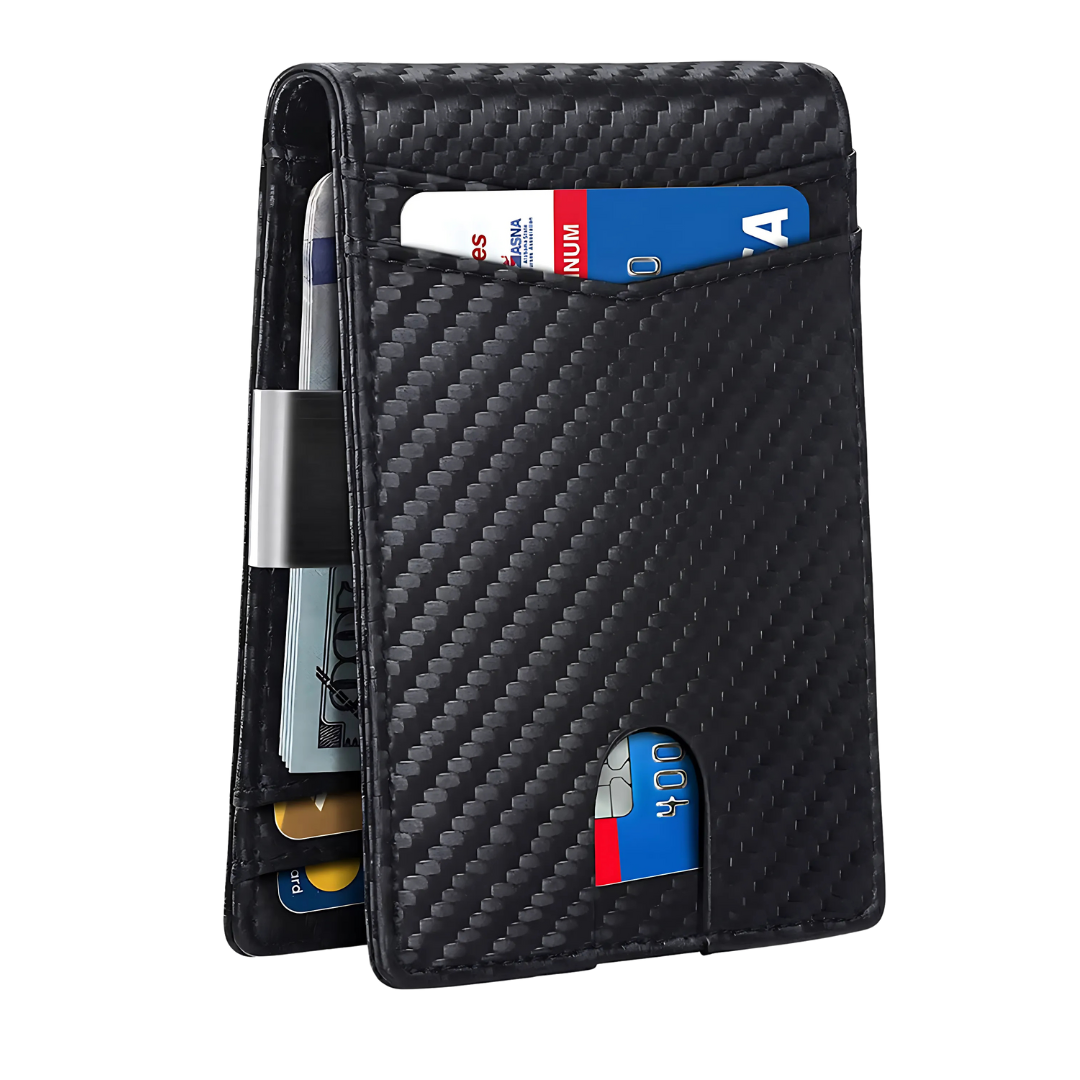 Skanto | Portefeuille RFID SafeSlim en Cuir pour Homme – Compact, Mince & Sécurisé