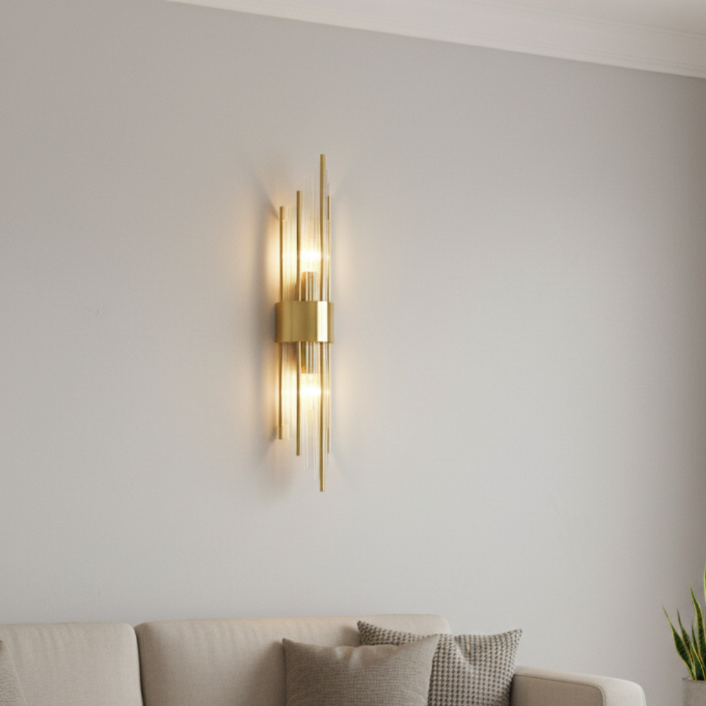 Applique Murale en Cristal Élégante - Lampes Murales LED Ajustables pour Espaces Modernes