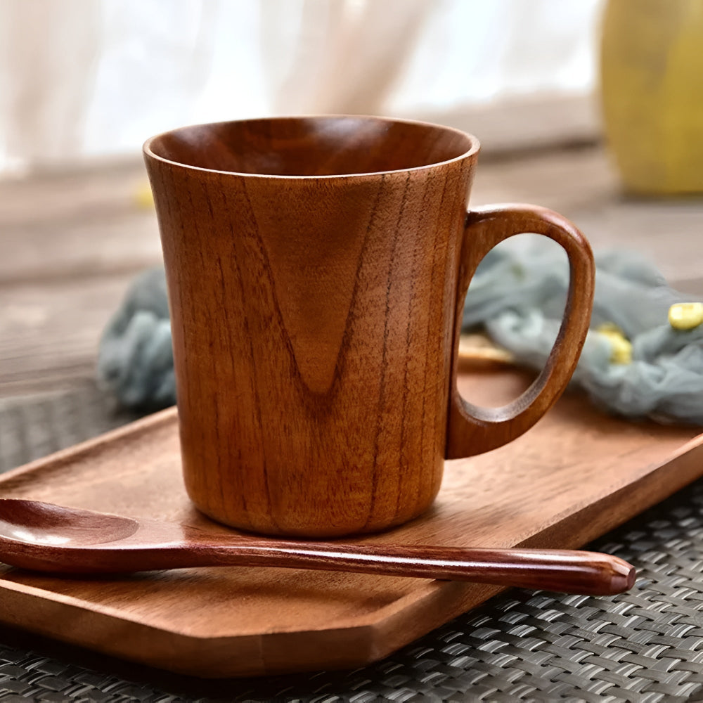 Mug en Bois de Style Japonais Rustique