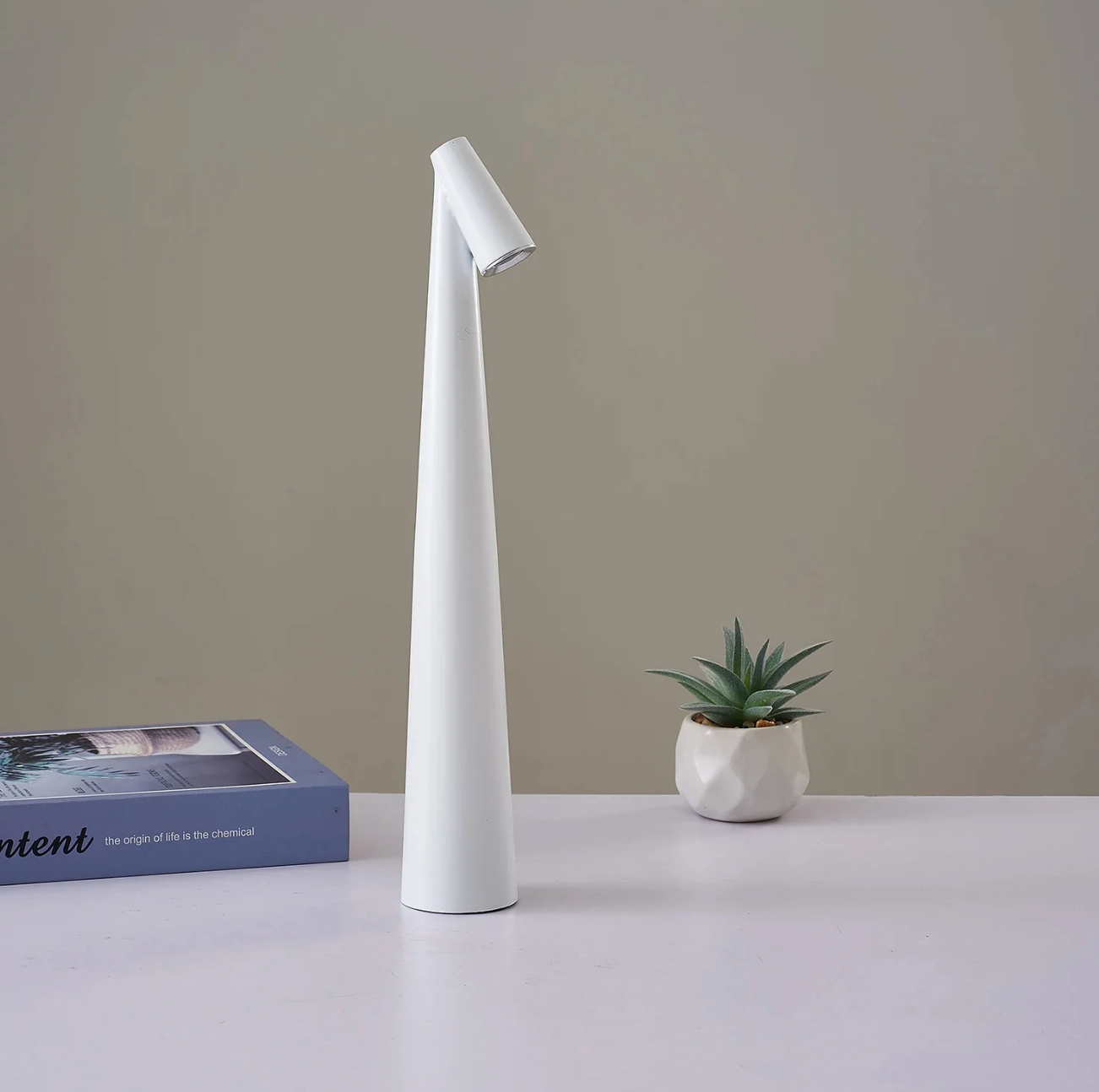 Lampe de Table LED Sans Fil avec Fonction de Dimmage Tactile