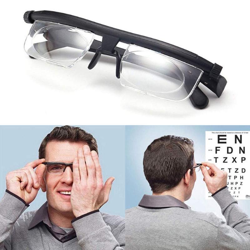 Sandsberg | Lunettes de lecture réglables Unisexe | Lentille zoom ajustable | Noir