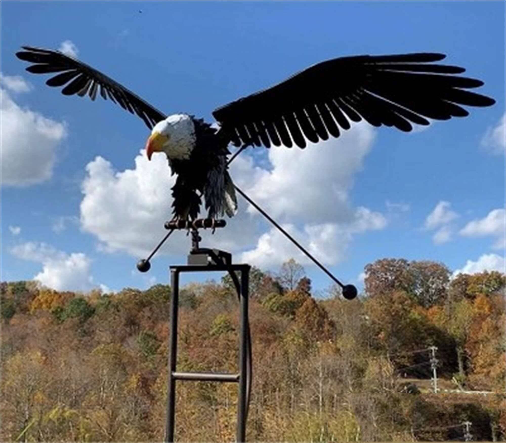 Générateur de Vent en Métal en Forme d'Oiseau - Ornements de Jardin Décoratifs