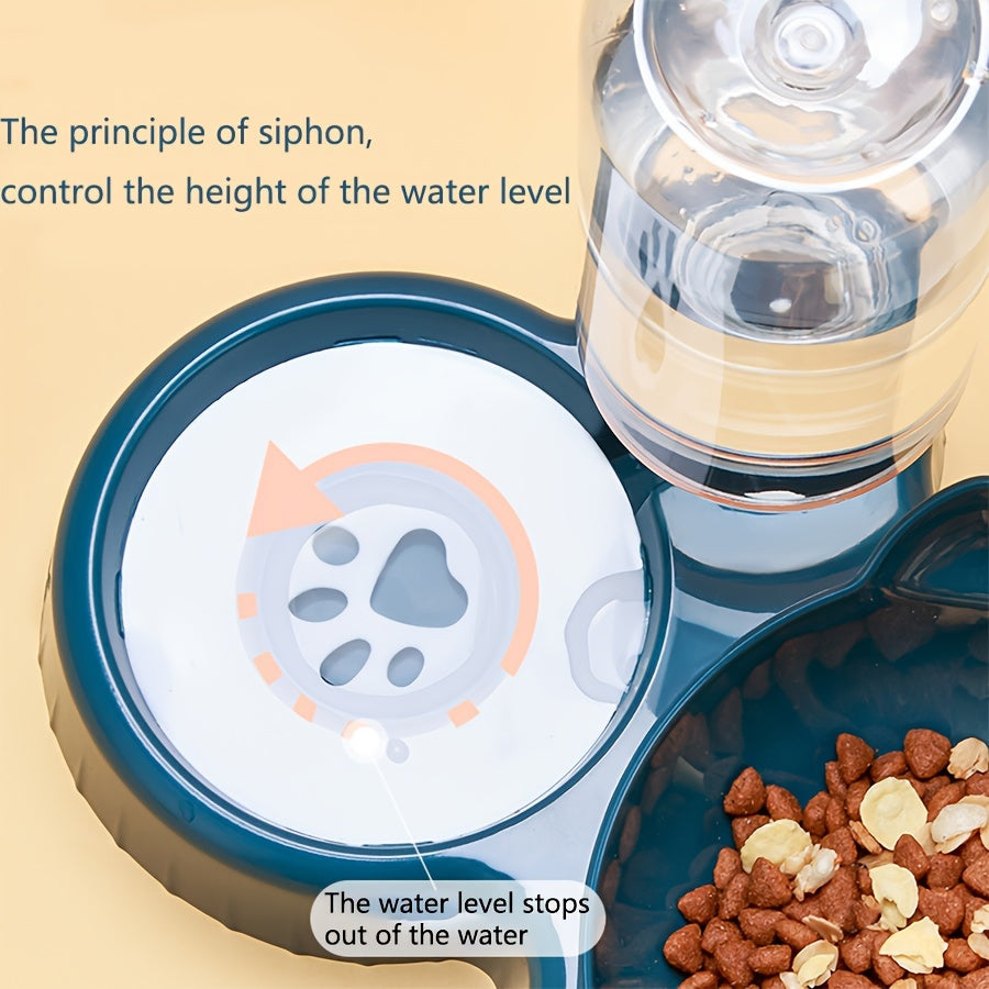 CATNIBBLE - Bols inclinés avec système d'eau gravitaire et design de cou protecteur