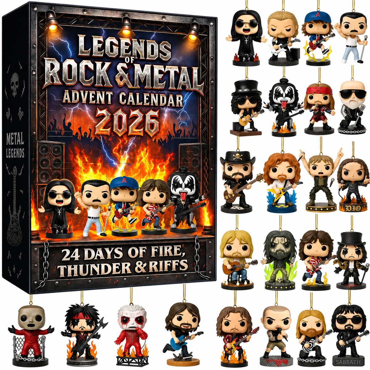 Calendrier de l'Avent Rock Legends 2026