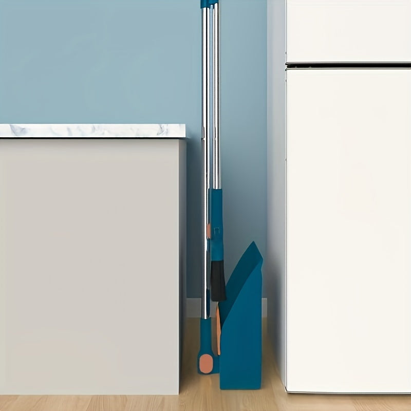 CLEANSWEEP PRO – Ensemble de balai et pelle à poussière avec manche long rotatif et dents de peigne intégrées