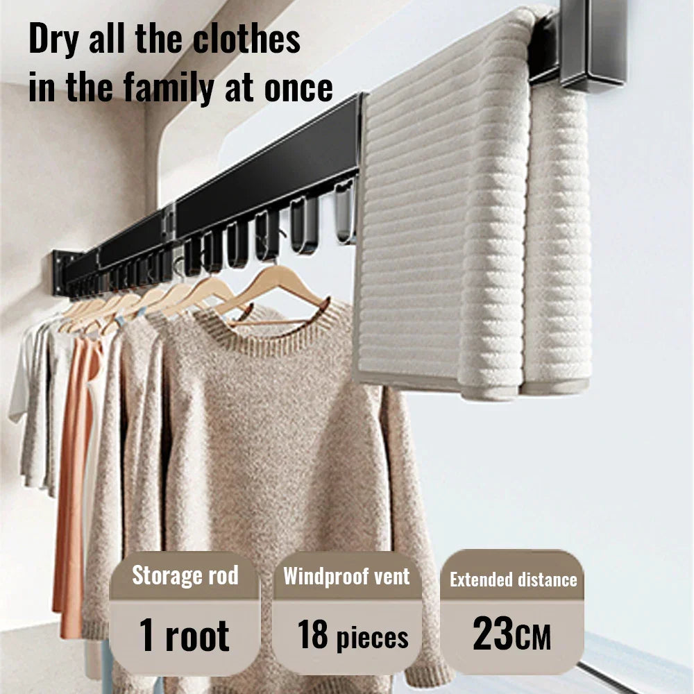 WallDry™ | Étagère murale pliable pour le séchage