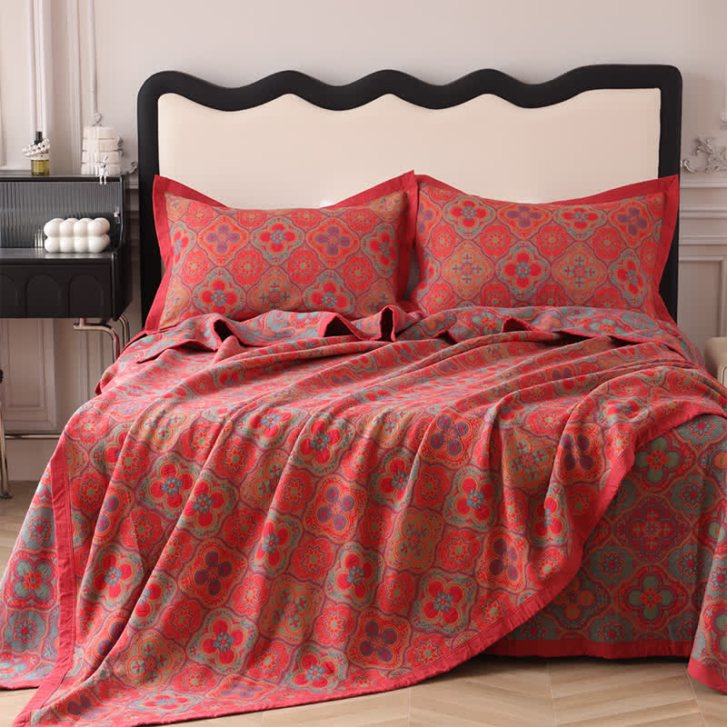 Couette réversible avec motif mandala