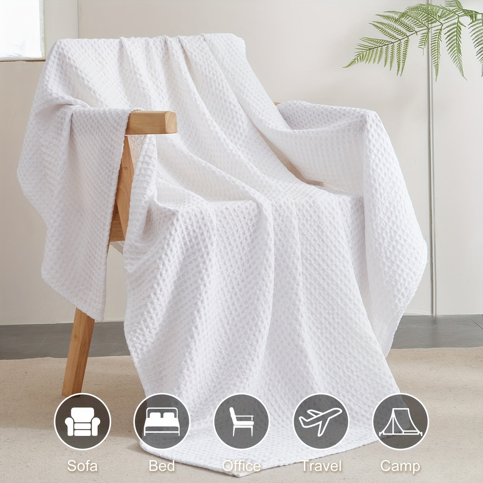 CLOUDWEAVE – Couverture légère en waffle pour un confort douillet toute l'année