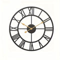 SERENETIME - Horloge Murale Ronde Vintage Silencieuse avec Cadre Métallique pour Chambre