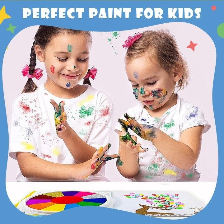 BrilliDazzle™ | Set de Peinture au Doigt – Éveillez immédiatement la créativité et la confiance en soi de votre enfant