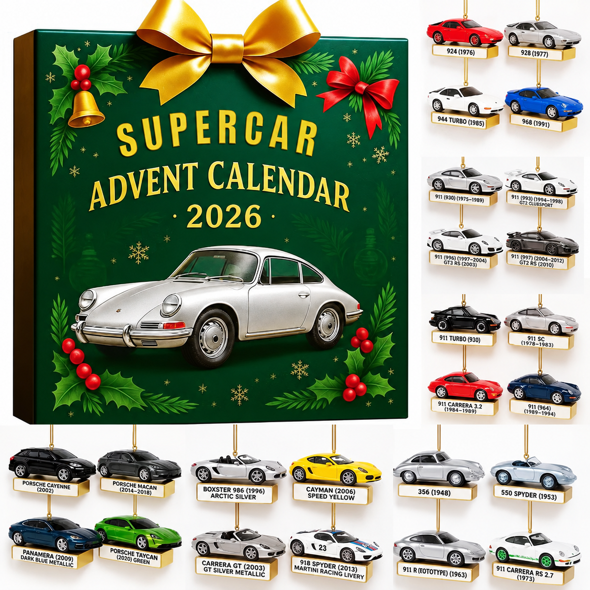 DRIVEVENTURE – Calendrier de l'Avent Supercar Édition Limitée avec 24 Modèles Miniatures Précis