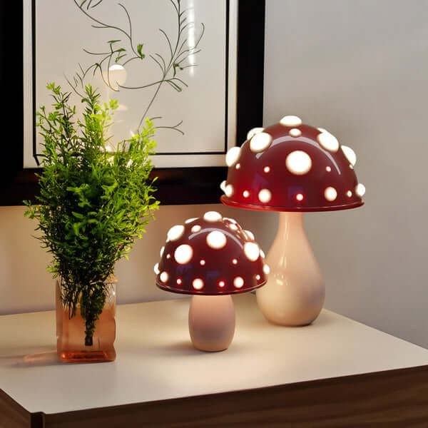 Lampe de Table Champignon LED - Dimmable, Décor Moderne
