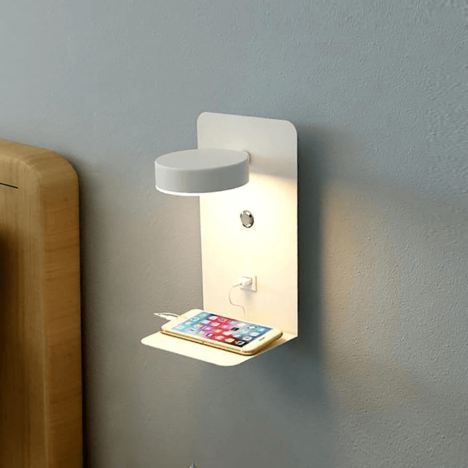 Hub d'éclairage avec Station de Charge - Éclairage Élégant et Réglable
