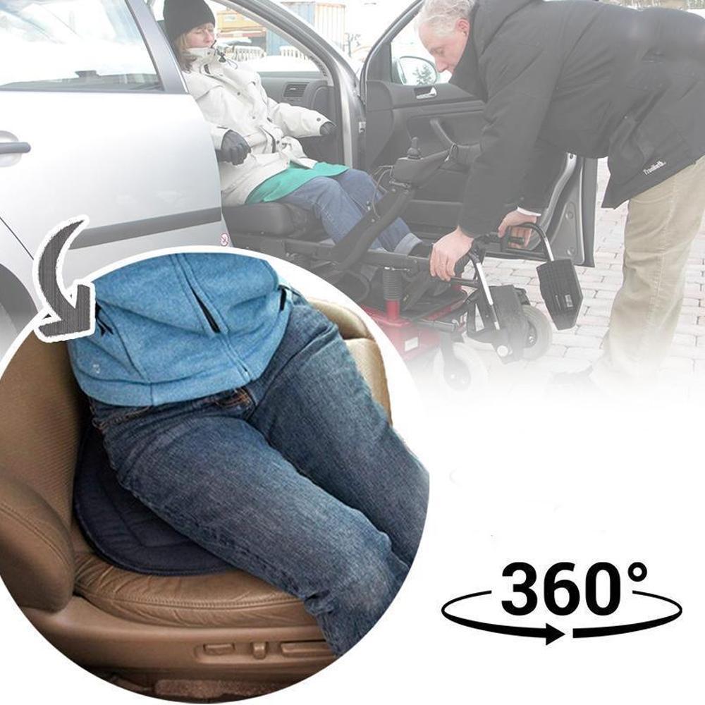 Rotaseat 360° Coussin de siège pivotant | Ergonomique & Antidérapant | Pour voiture, bureau & maison | Respectueux du dos & Confortable