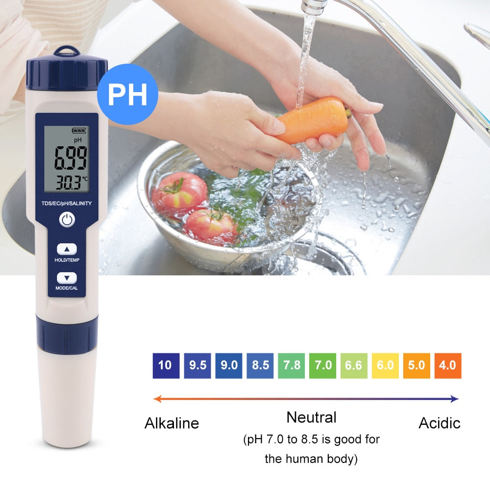 Skanto | Testeur de pH numérique à haute précision pour l'eau
