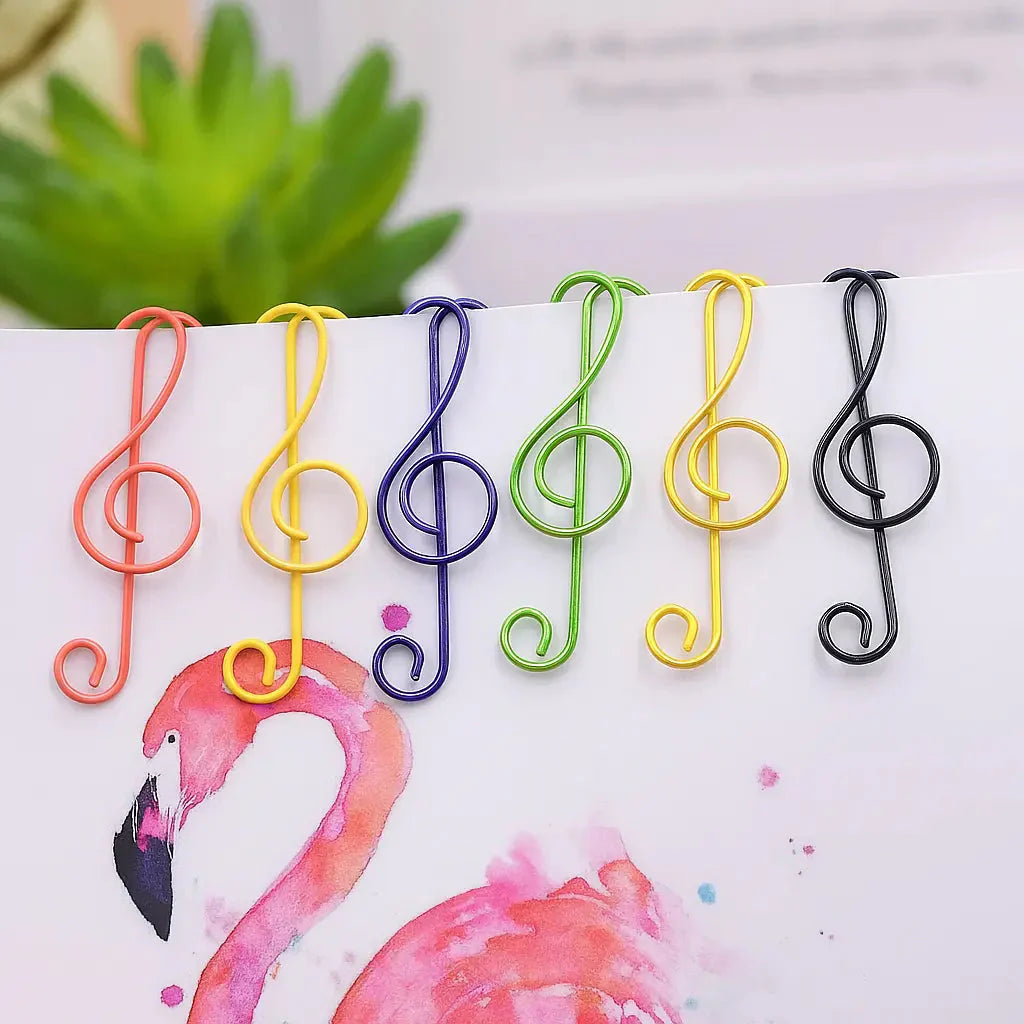 MelodyClips™ | Pince à papier en forme de notes de musique – pour l'école, le bureau et des cadeaux créatifs