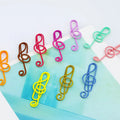 MelodyClips™ | Pince à papier en forme de notes de musique – pour l'école, le bureau et des cadeaux créatifs